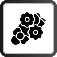 Flower Bouquet Creative Icon Design vector