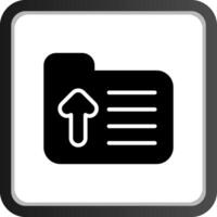 Folder Upload Creative Icon Design vector