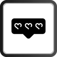 Comment Heart Creative Icon Design vector