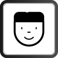 Man Head Creative Icon Design vector