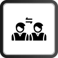 Social Distancing Creative Icon Design vector