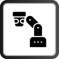 robot barista creativo icono diseño vector