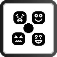 Perceiving Emotions Creative Icon Design vector