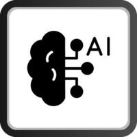 Artificial Intelligence Creative Icon Design vector