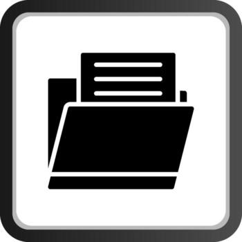 Document Folder Creative Icon Design vector