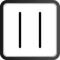 Pause Creative Icon Design vector