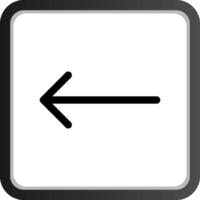 Left Arrow Creative Icon Design vector
