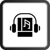 Audio Book Creative Icon Design vector