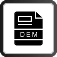 DEM Creative Icon Design vector