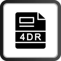 4DR Creative Icon Design vector