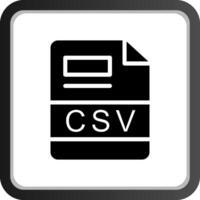 csv creativo icono diseño vector