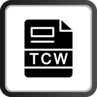 tcw creativo icono diseño vector