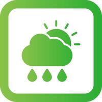 Rain Creative Icon Design vector