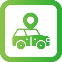 Car Location Creative Icon Design vector