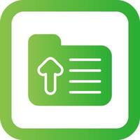Folder Upload Creative Icon Design vector