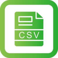CSV Creative Icon Design vector