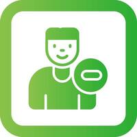 Delete User Creative Icon Design vector
