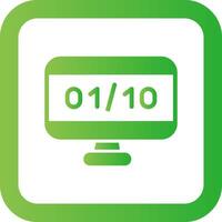 Binary Code Creative Icon Design vector
