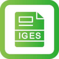 IGES Creative Icon Design vector