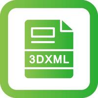 3DXML Creative Icon Design vector