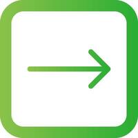 Right Arrow Creative Icon Design vector