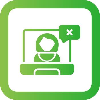 incorrecto usuario creativo icono diseño vector