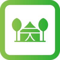 Tent Creative Icon Design vector