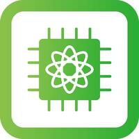 Quantum Computer Creative Icon Design vector
