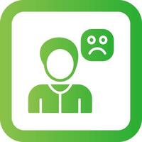 Sad Creative Icon Design vector