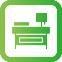 Bedside Table Creative Icon Design vector