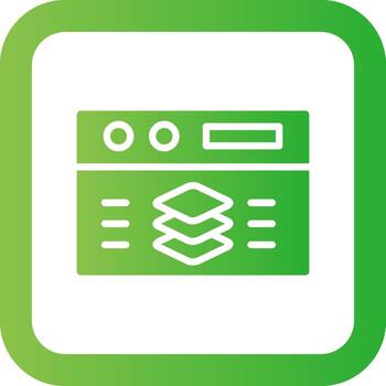 Full Stack Developer Creative Icon Design vector