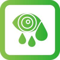 Watery Eyes Creative Icon Design vector