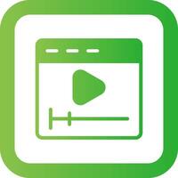 Video Creative Icon Design vector