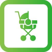 Stroller Creative Icon Design vector