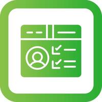 Profile Creative Icon Design vector