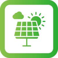 Solar Panel Creative Icon Design vector