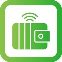 Smart Wallet Creative Icon Design vector