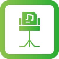 Music Stand Creative Icon Design vector