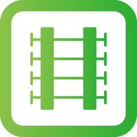 Train Tracks Creative Icon Design vector