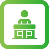 Receptionist Creative Icon Design vector
