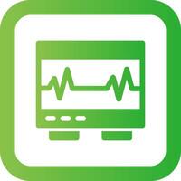 Electrocardiogram Creative Icon Design vector