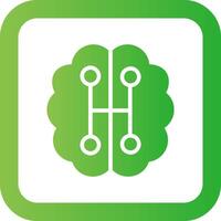 Humanoid Robot Creative Icon Design vector