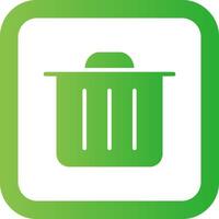 Trash Bin Creative Icon Design vector