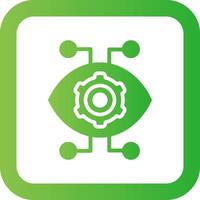 Robotics Eye Creative Icon Design vector