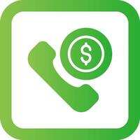 Phone Call Creative Icon Design vector