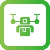 Drone Delivery Creative Icon Design vector