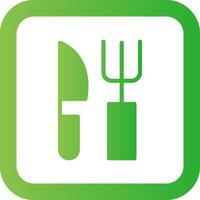 Fork and Knife Creative Icon Design vector