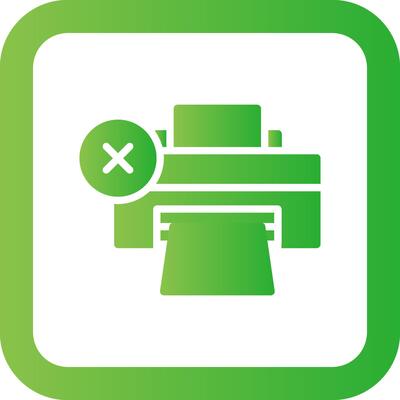 Printer Error Creative Icon Design