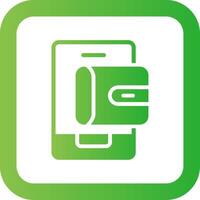 Mobile Wallet Creative Icon Design vector