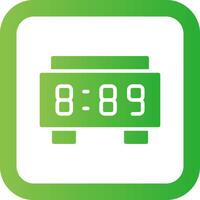 Digital Clock Creative Icon Design vector